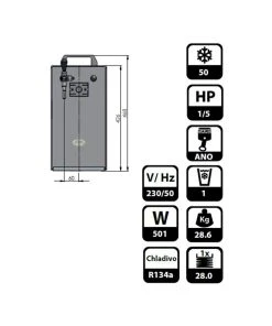Null Zapfanlage K 40 Bierzapfanlage 1-leitig Bier Durchlaufkühler, Trockenkühler, 50 Liter/h, Green Line -HENDI-Geschäft 059a0209 4fd7 4c52 8701 4e1d3ebfddcf