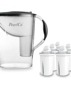 Pearlco Wasserfilter Standard Anthrazit Inkl. 6 Universal Filterkartuschen