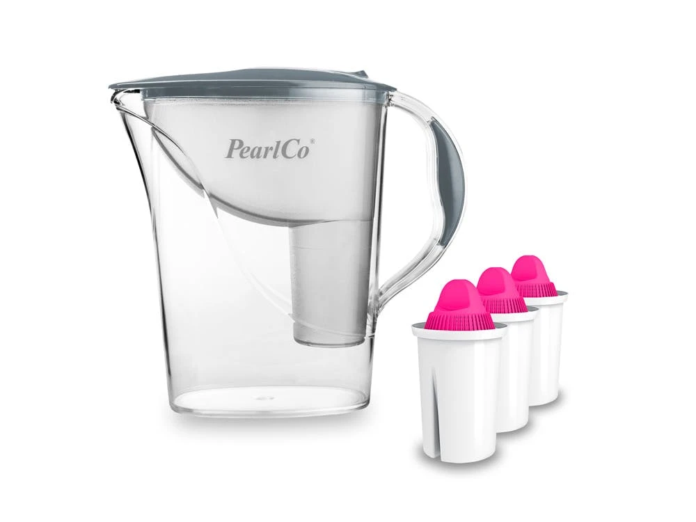 Pearlco Glas-Wasserfilter Weiß Inkl. 3 AquaMag Filterkartuschen 6 Pearlco Glas-Wasserfilter Weiß Inkl. 3 AquaMag Filterkartuschen – Bild 6