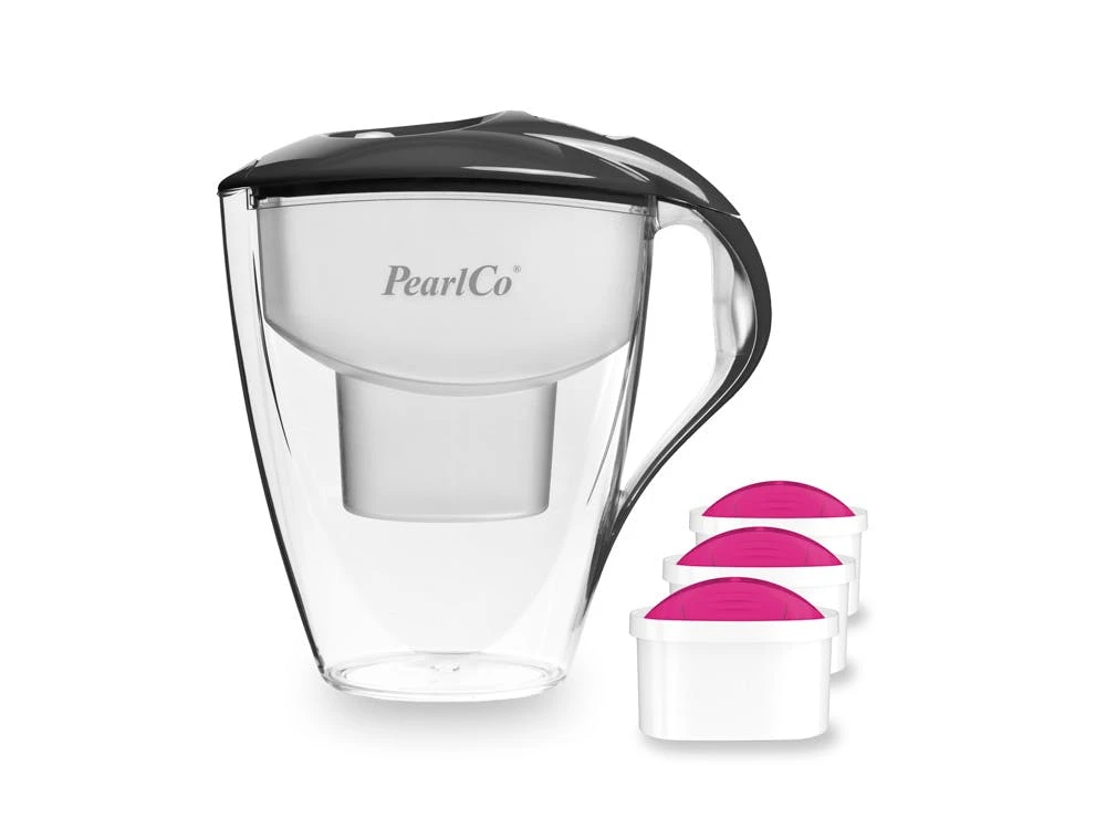 Pearlco Glas-Wasserfilter Anthrazit Inkl. 1 AquaMag Filterkartusche 6 Pearlco Glas-Wasserfilter Anthrazit Inkl. 1 AquaMag Filterkartusche – Bild 6