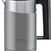 Siemens TW86105P Wasserkocher 1,5 L 2400 W Schwarz, Grau
