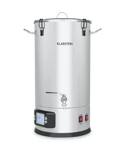 Klarstein Maischfest Maischekessel 5 Teile 1500/3000W 25l LCD Touch Silber