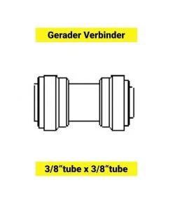Null Verbinder 3/8` Tube X 5/16` Power - Gerade - -HENDI-Geschäft 13da424e 7e57 4a58 969e 9a924d746d39 1
