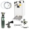Null Bierzapfanlage Bierkühler Zapfanlage - 60 Liter/h - 1-leitig - KOMPLETTSET - KEG Flach - CO2 2Kg