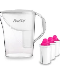 Pearlco Wasserfilter Standard Weiß Inkl. 3 AquaMag Filterkartuschen