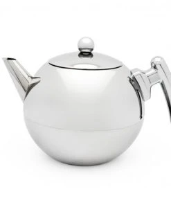 Null Bredemeijer Teekanne Bella Ronde 1,2l Chrom Mit Flachem Boden