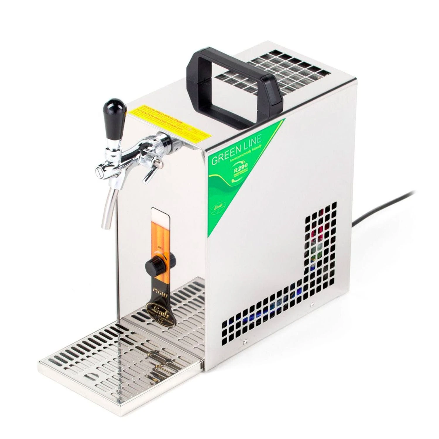 Null Zapfanlage, Bierkoffer, Durchlaufkühler PYGMY 25 1-leitig Trockenkühler, 30 Liter/h, 5/8 Anschluss, Green Line 1 Null Zapfanlage, Bierkoffer, Durchlaufkühler PYGMY 25 1-leitig Trockenkühler, 30 Liter/h, 5/8 Anschluss, Green Line