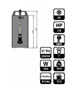 Null Komplett Set - Bier Zapfanlage PYGMY 25/K Mit Membranpumpe, 1-leitig Trockenkühlgerät Aus Edelstahl, 30 Liter/h, Green Line -HENDI-Geschäft 24ea3352 2316 41b5 a27f ee5dcd8d5f69