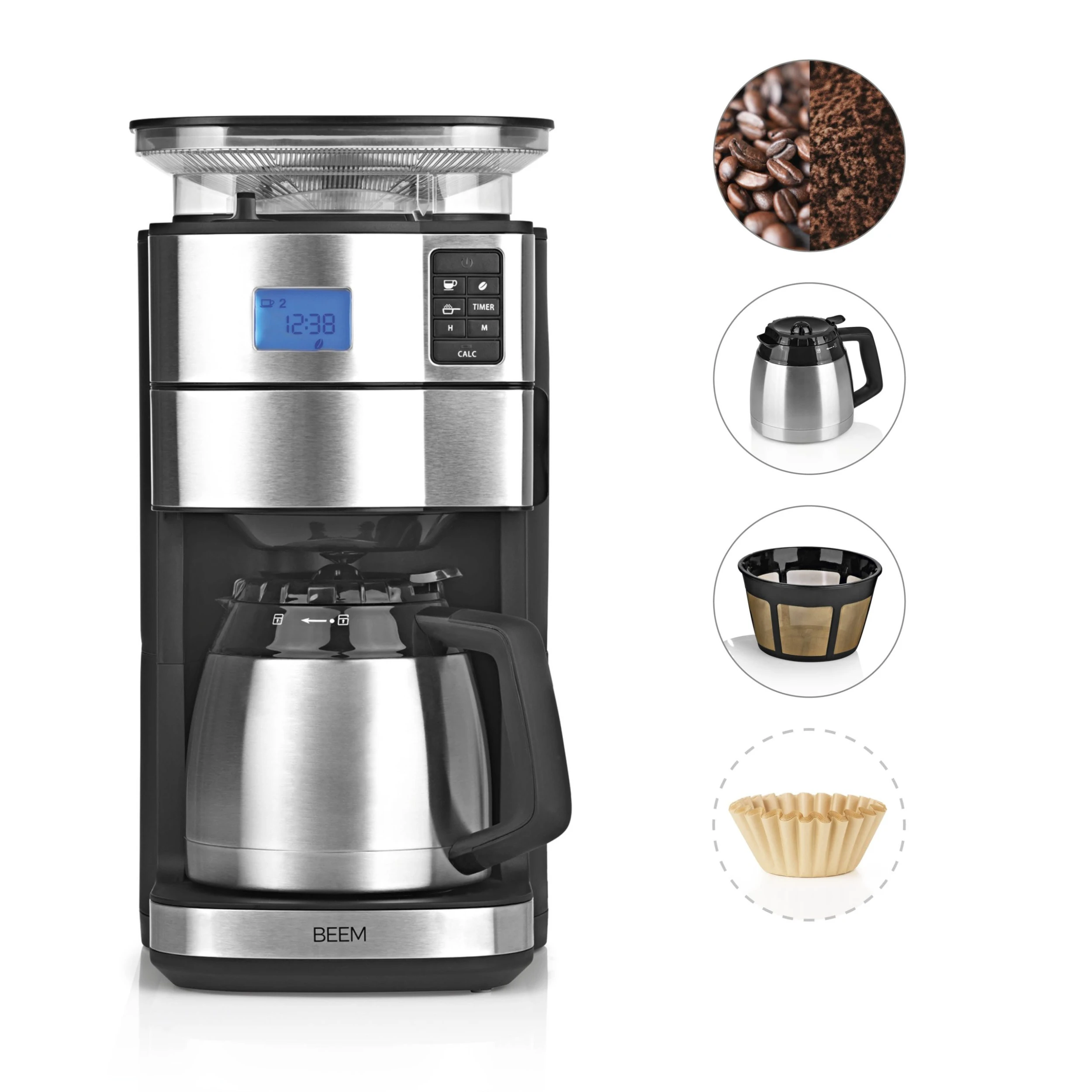 Null BEEM FRESH-AROMA-PERFECT III Filterkaffeemaschine Mit Mahlwerk - Thermo 5 Null BEEM FRESH-AROMA-PERFECT III Filterkaffeemaschine Mit Mahlwerk - Thermo – Bild 5