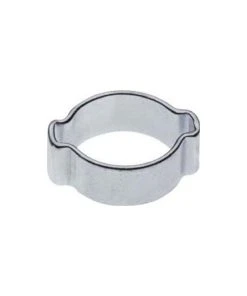 Null 2-Ohr-Schlauchklemmen 4mm Edelstahl Rostfrei