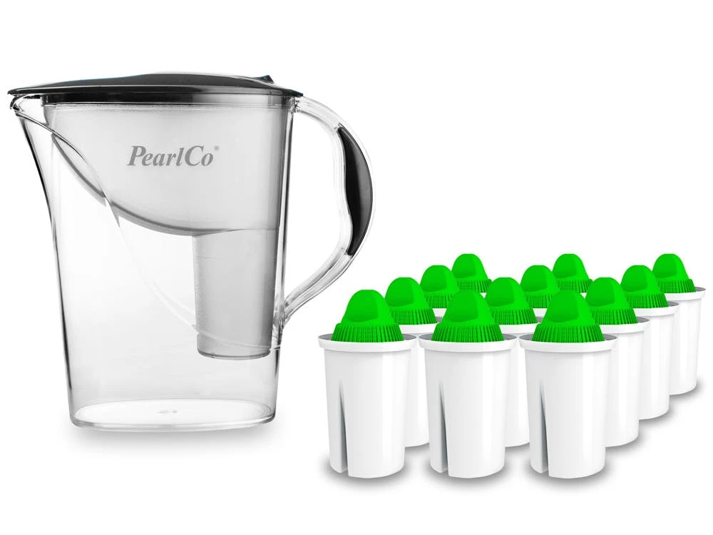 Pearlco Wasserfilter Standard Grau Inkl. 12 Alkaline Filterkartuschen 4 Pearlco Wasserfilter Standard Grau Inkl. 12 Alkaline Filterkartuschen – Bild 4