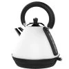 Null Schäfer Wasserkocher EDS 1,7 Liter 2200 W Wasserkessel Teekocher Edelstahl 360 Grad, Weiß/Schwarz