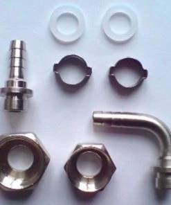 Null CO2-Schlauchtüllenset, 8 Teile - 7mm