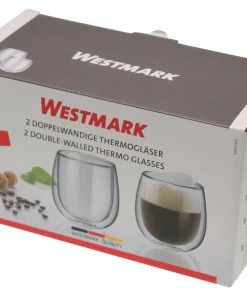 Westmark 24942260 2 Doppelwandige Thermogläser | 250 Ml. | Mikrowellengeeignet