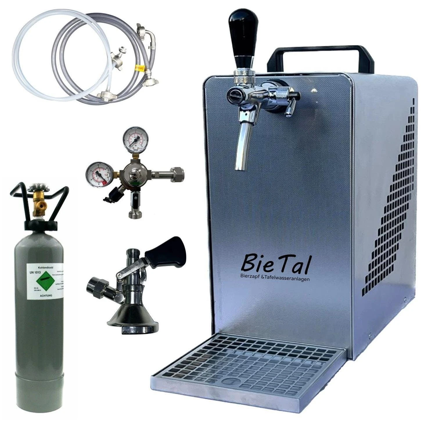 Null BieTal® Bierzapfanlage Bierkühler Zapfanlage 30 Liter/h - KOMPLETTSET - 5/8 Zoll - Typ M - 2 Kg CO2 3 Null BieTal® Bierzapfanlage Bierkühler Zapfanlage 30 Liter/h - KOMPLETTSET - 5/8 Zoll - Typ M - 2 Kg CO2 – Bild 3