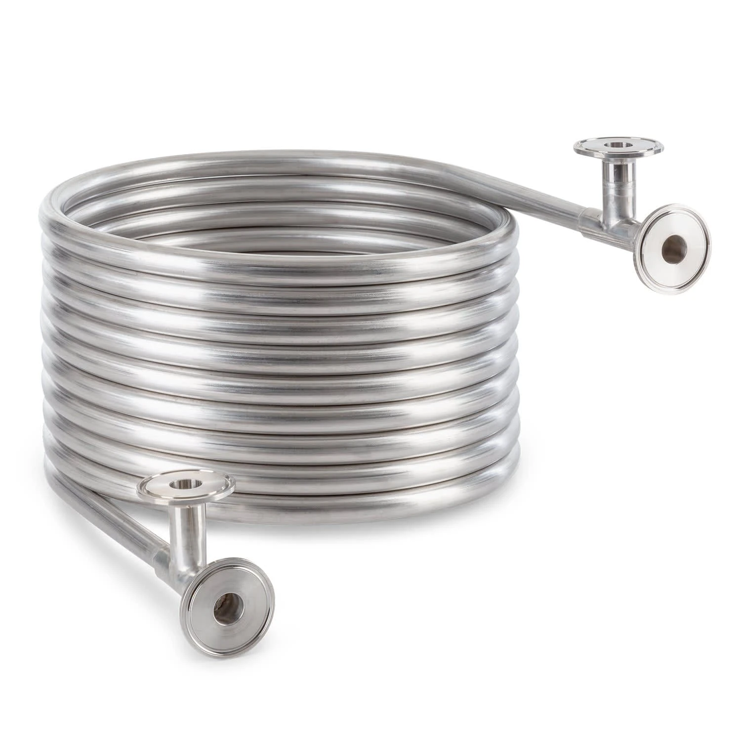 Klarstein Counterflow Gegenstromkühler Ø28cm 9 Schleifen 304 Edelstahl 1 Klarstein Counterflow Gegenstromkühler Ø28cm 9 Schleifen 304 Edelstahl