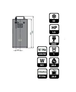 Null Zapfanlage K 40/K 1-leitig Aus Edelstahl, 50 Liter/h, Mit Membranpumpe,Bierzapfanlage, Green Line -HENDI-Geschäft 3c3201d9 702c 4707 ada6 d3c015fae2b7