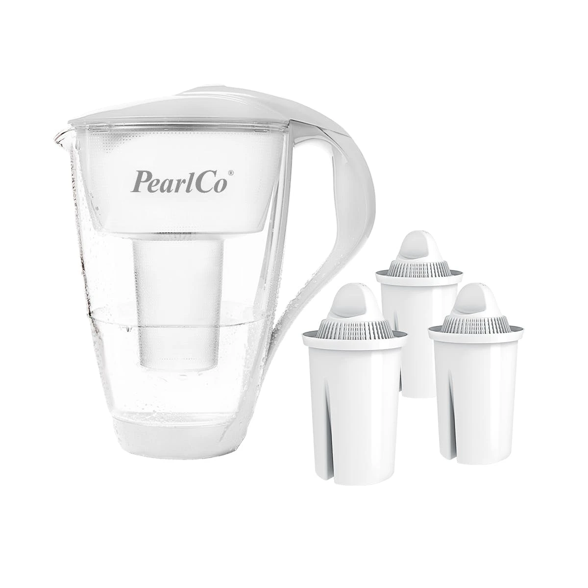 Pearlco Glas-Wasserfilter Schwarz Inkl. 3 Universal Filterkartuschen 4 Pearlco Glas-Wasserfilter Schwarz Inkl. 3 Universal Filterkartuschen – Bild 4