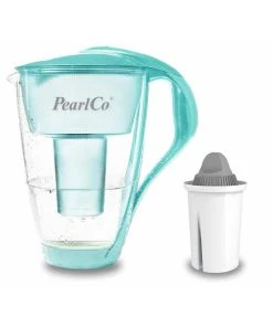 Pearlco Glas-Wasserfilter Mint Inkl. 1 Protect+ Filterkartusche