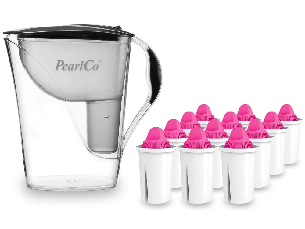 Pearlco Wasserfilter Fashion Anthrazit Inkl. 12 AquaMag Filterkartuschen 1 Pearlco Wasserfilter Fashion Anthrazit Inkl. 12 AquaMag Filterkartuschen