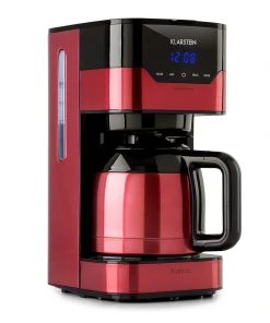 Klarstein Kaffeemaschine Arabica 800W EasyTouch Control Rot