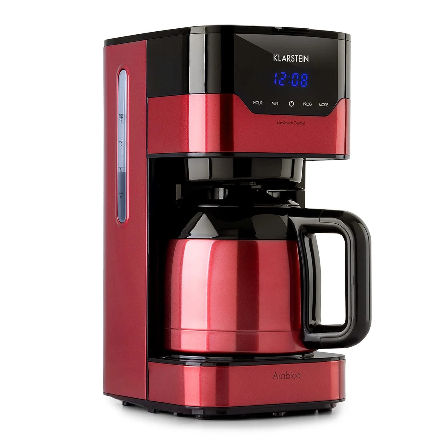 Klarstein Kaffeemaschine Arabica 800W EasyTouch Control Rot 1 Klarstein Kaffeemaschine Arabica 800W EasyTouch Control Rot