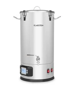 Klarstein Maischfest Maischekessel 5 Teile 1500/3000W 30l LCD Edelstahl Silber