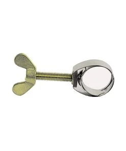 Null UNEX - Schlauchklemme Bis 21mm, CNS, Mit Flügelschraube Aus Messing