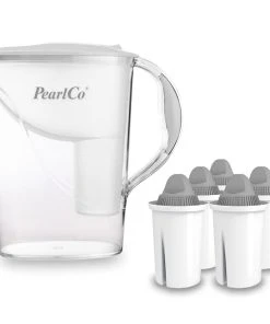 Pearlco Wasserfilter Standard Weiß Inkl. 6 Protect+ Filterkartuschen
