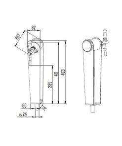 Null Schanksäule Modell Naked Eichen, 1-leitig 12 Null Schanksäule Modell Naked Eichen, 1-leitig -HENDI-Geschäft 529e14a3 2d17 4ec1 8af6 e7193e4a53d8