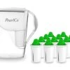 Pearlco Wasserfilter Fashion Weiß Inkl. 12 Alkaline Filterkartuschen