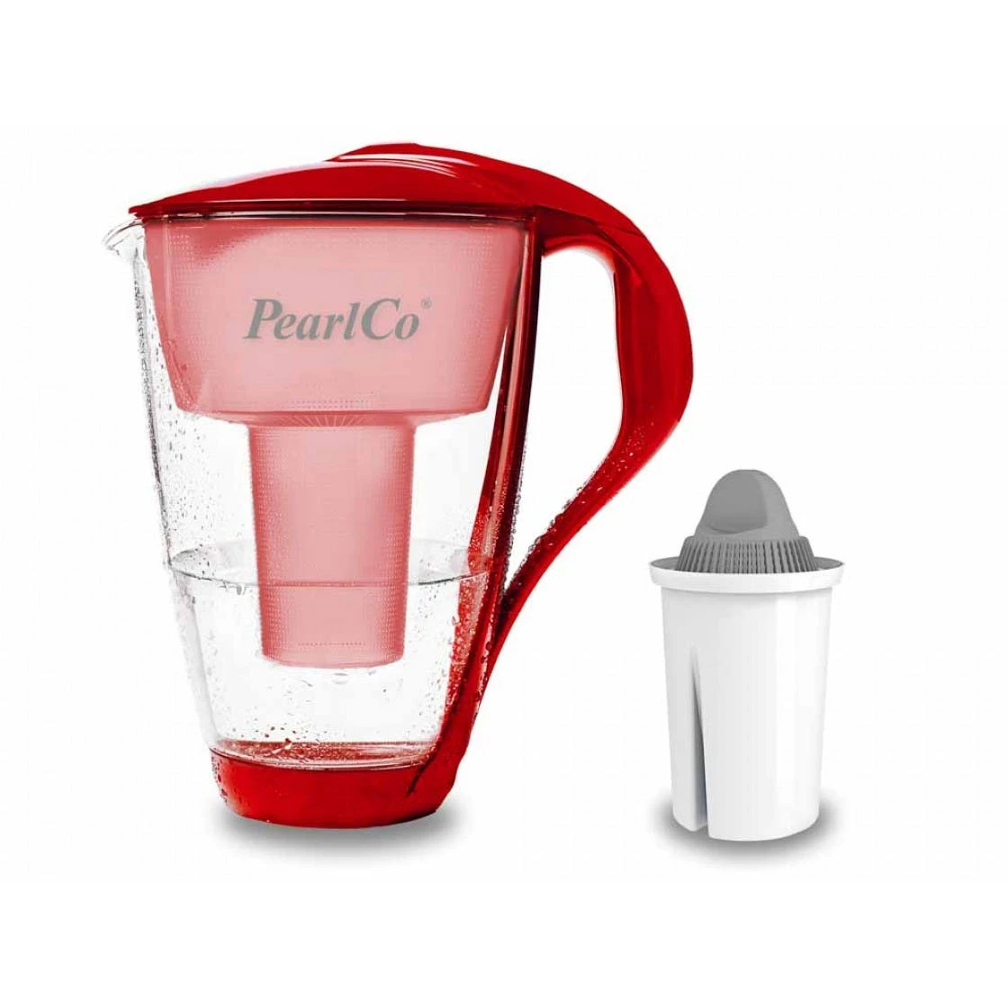 Pearlco Glas-Wasserfilter Rot Inkl. 6 Protect+ Filterkartuschen 2 Pearlco Glas-Wasserfilter Rot Inkl. 6 Protect+ Filterkartuschen – Bild 2