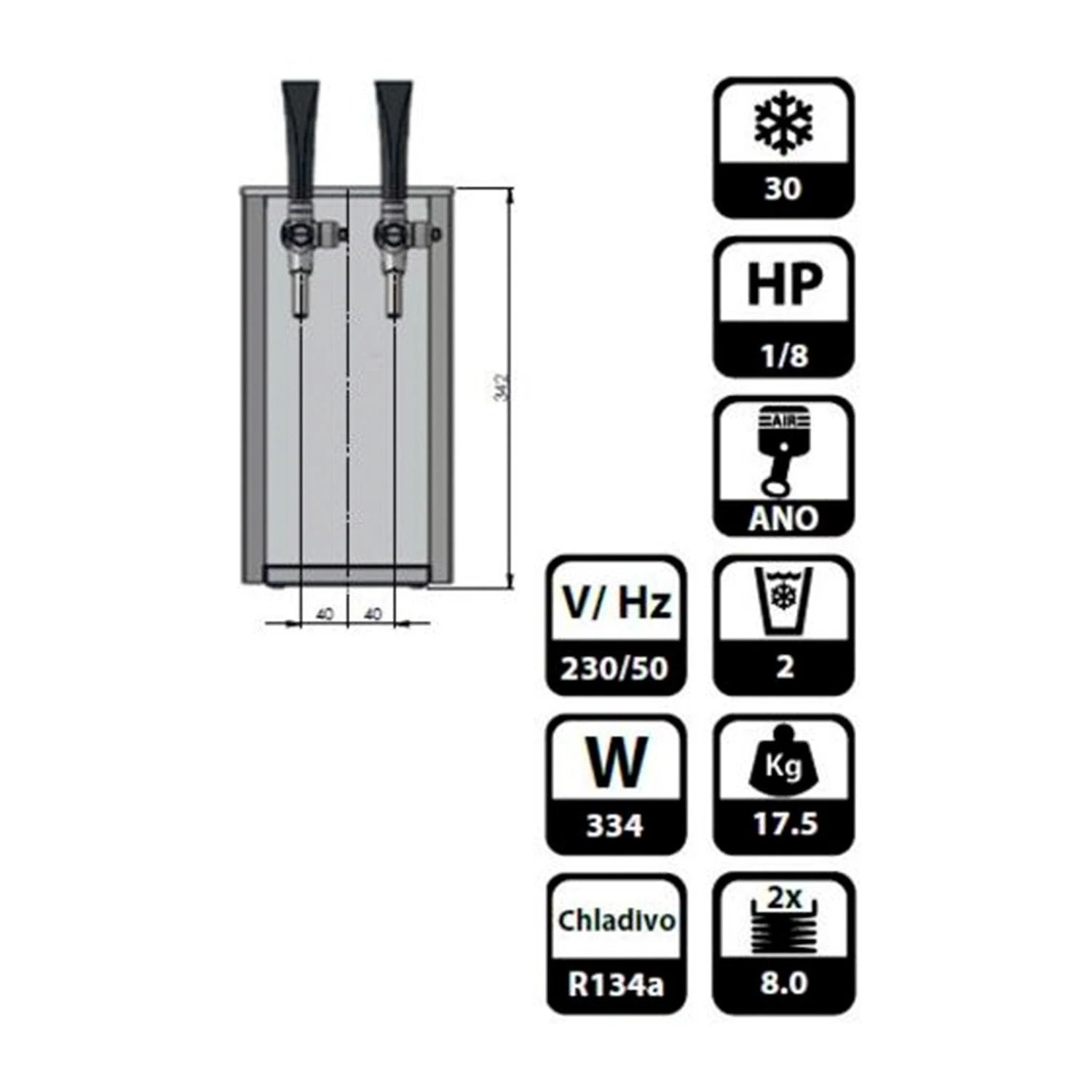 Null PYGMY 25/k Exclusive, 2 Leitig * Trockenkühler * Zapfanlage Ohne CO2 * Luftkompressor 7 Null PYGMY 25/k Exclusive, 2 Leitig * Trockenkühler * Zapfanlage Ohne CO2 * Luftkompressor – Bild 7