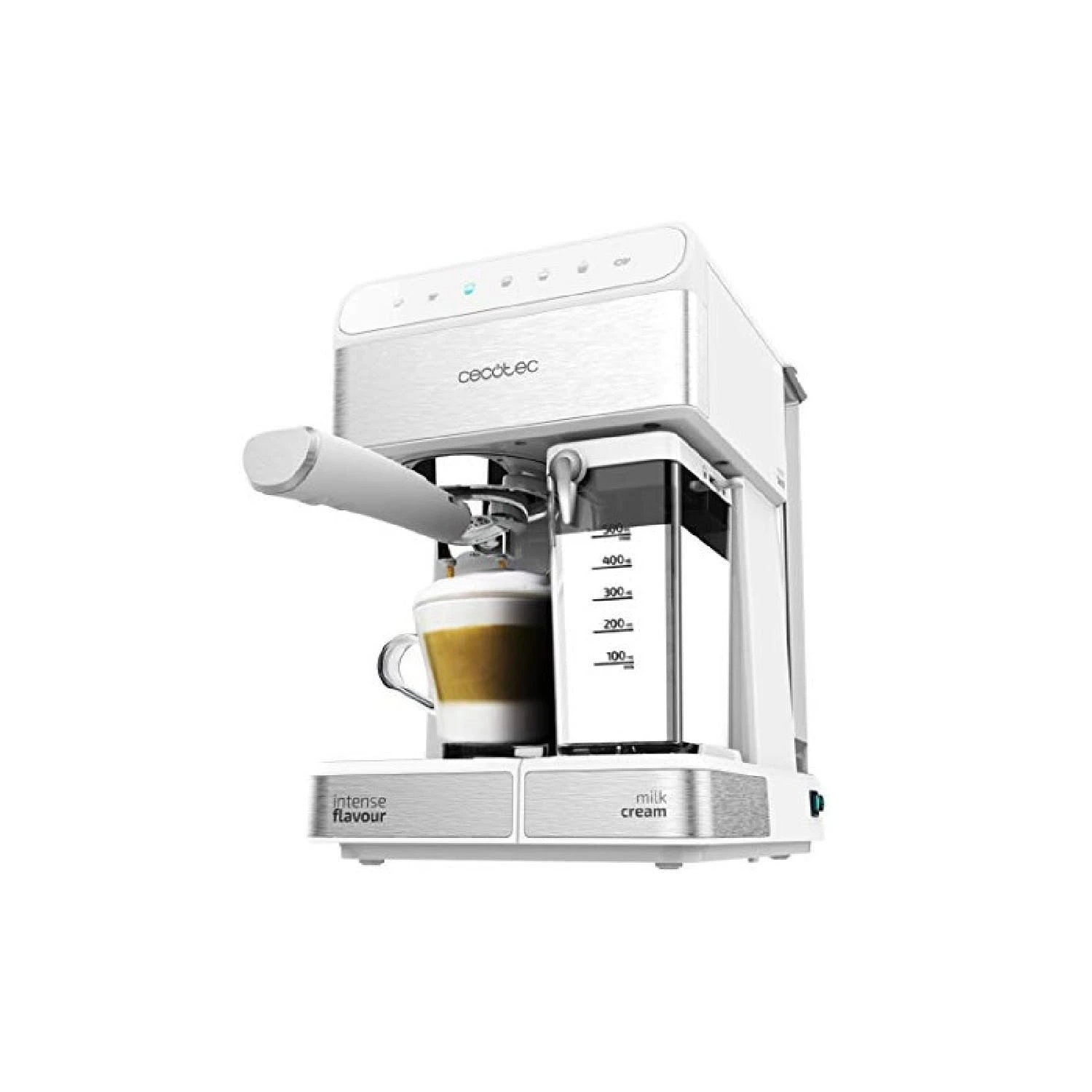 Cecotec Power Instant-ccino 20 Touch Serie Bianca Kaffeevollautomat Mit 20 Bar, Thermoblock Und Milchbehälter. 1 Cecotec Power Instant-ccino 20 Touch Serie Bianca Kaffeevollautomat Mit 20 Bar, Thermoblock Und Milchbehälter.