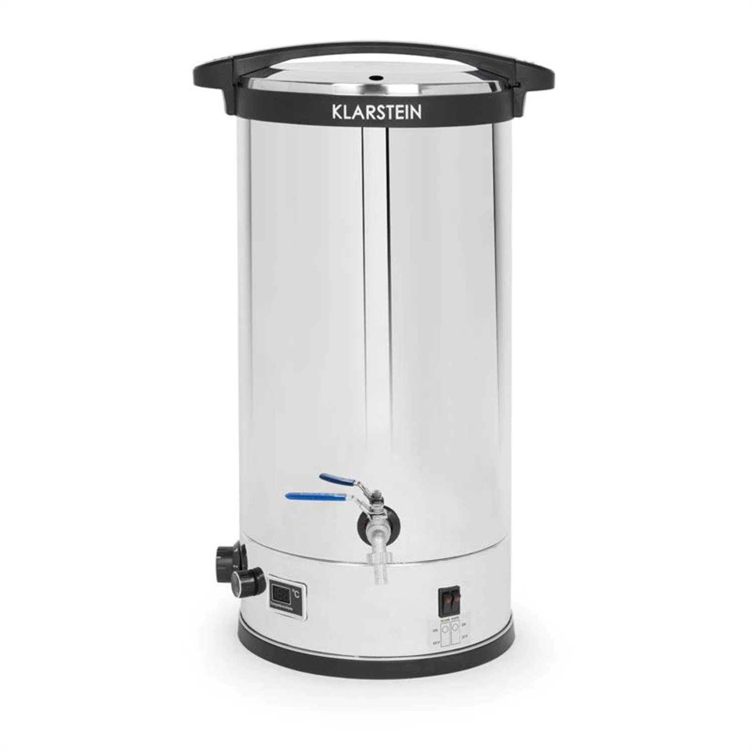 Klarstein Brauheld Pro Maischekessel 2500W 30L 30-100°C Umwälzpumpe Edelstahl Silber 5 Klarstein Brauheld Pro Maischekessel 2500W 30L 30-100°C Umwälzpumpe Edelstahl Silber – Bild 5
