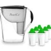 Pearlco Wasserfilter Fashion Anthrazit Inkl. 6 Alkaline Filterkartuschen