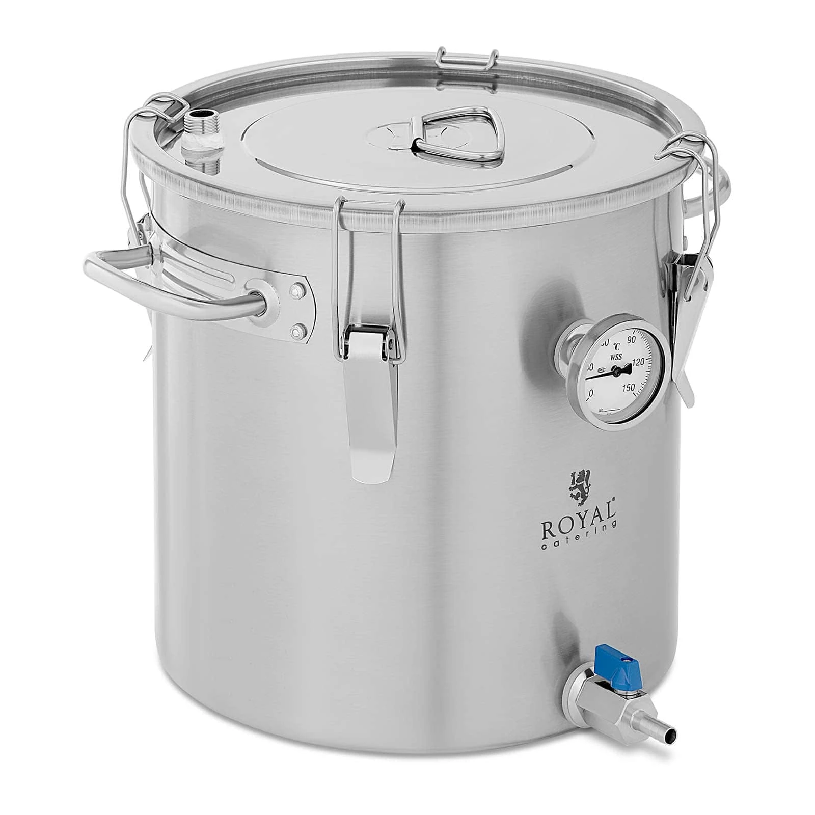 Royal-catering Maischekessel - 8 L - 0 - 150 °C - Edelstahl 3 Royal-catering Maischekessel - 8 L - 0 - 150 °C - Edelstahl – Bild 3