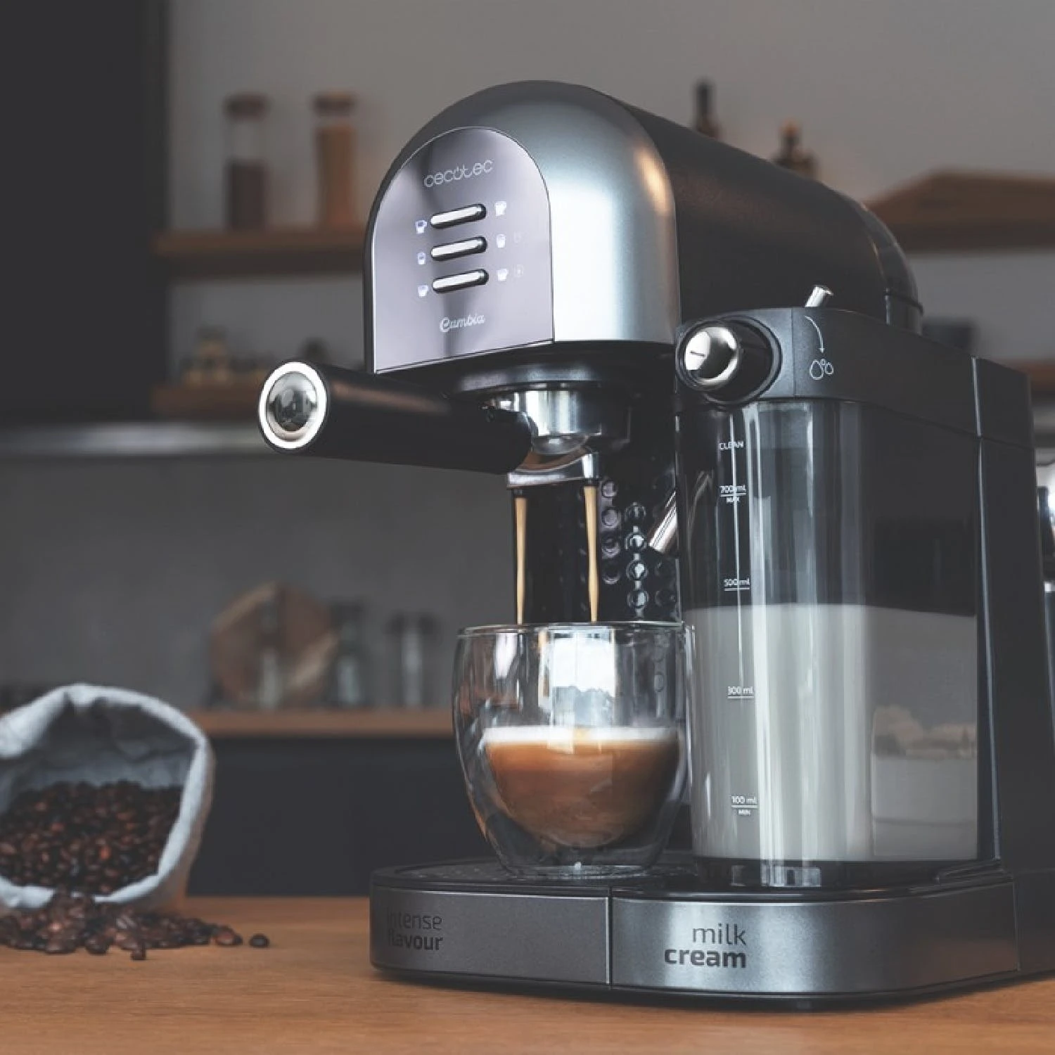 Cecotec Power Instant-ccino 20 Touch Serie Bianca Kaffeevollautomat Mit 20 Bar, Thermoblock Und Milchbehälter. 3 Cecotec Power Instant-ccino 20 Touch Serie Bianca Kaffeevollautomat Mit 20 Bar, Thermoblock Und Milchbehälter. – Bild 3