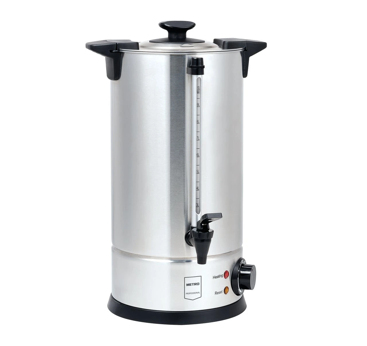 Metro-professional METRO Professional Wasserkocher GWB1006, Edelstahl, 30 X 33 X 37.3 Cm, 6 L, 1300 W, Silber/schwarz 1 Metro-professional METRO Professional Wasserkocher GWB1006, Edelstahl, 30 X 33 X 37.3 Cm, 6 L, 1300 W, Silber/schwarz
