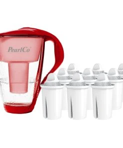Pearlco Glas-Wasserfilter Rot Inkl. 6 Universal Filterkartuschen 10 Pearlco Glas-Wasserfilter Rot Inkl. 6 Universal Filterkartuschen -HENDI-Geschäft 70fddfad 4f53 431a 9935 48fb34d07a0f 4