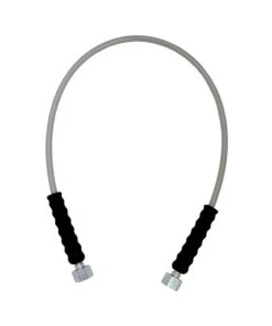 Null Hochdruckschlauch - CO2 Für Wandarmatur - 1m - 2 X Sechskantmutter