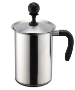 Null Edelstahl Milchaufschäumer Aufschäumbecher Milchkanne Induktionsgeeignet 1000ml