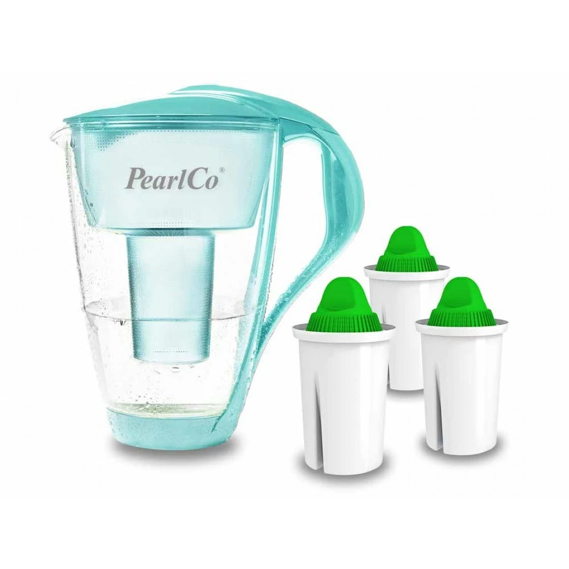 Pearlco Glas-Wasserfilter Anthrazit Inkl. 6 Alkaline Filterkartuschen 7 Pearlco Glas-Wasserfilter Anthrazit Inkl. 6 Alkaline Filterkartuschen – Bild 7