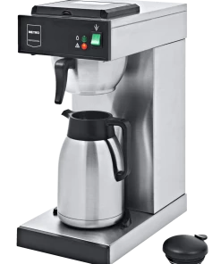 Metro-professional METRO Professional Kaffeemaschine GCT2001, Edelstahl, 21.5x41.5x52 Cm, 2.3L (Wassertank), Mit Thermoskanne, Temperaturbereich: 30-98°C, Silber