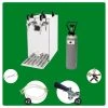 Null Komplett Set - Zapfanlage - Kontakt 40 2-leitig Trockenkühler, Durchlaufkühler 50 Liter/h, Green Line