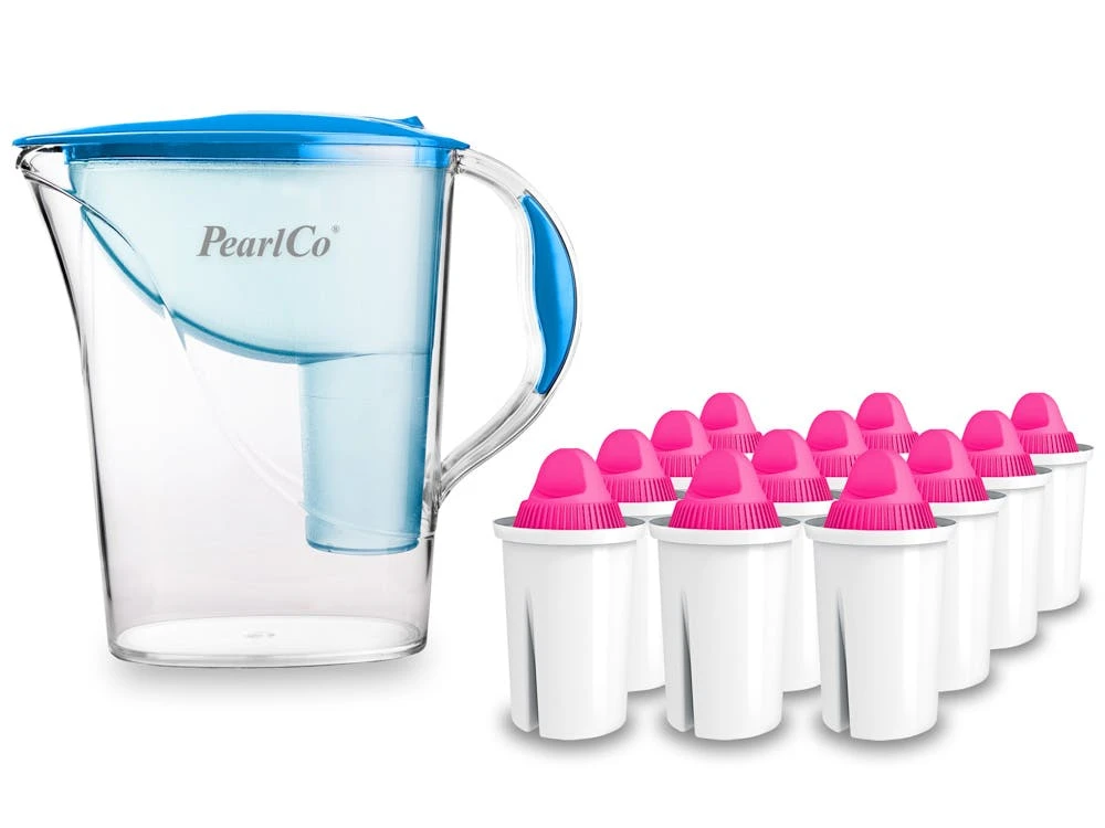 Pearlco Glas-Wasserfilter Rot Inkl. 12 AquaMag Filterkartuschen 6 Pearlco Glas-Wasserfilter Rot Inkl. 12 AquaMag Filterkartuschen – Bild 6