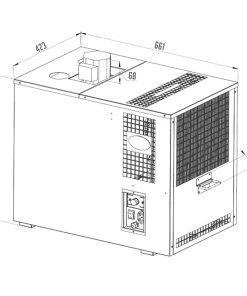 Null Zapfanlage, AS-200, 8-leitig, Durchlaufkühler, Bierzapfanlage, Nasskühler - Untertheke, Green Line -HENDI-Geschäft 827e4617 1a69 4ef9 88e2 d04b9fb21653