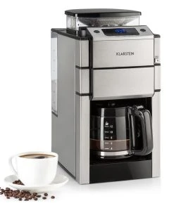 Klarstein Aromatica II Thermo Kaffeemaschine, Mahlwerk, 1,25 L, Silber Silber -HENDI-Geschäft 8bf24847 f49e 41d2 b490 12bf5ff59351 1