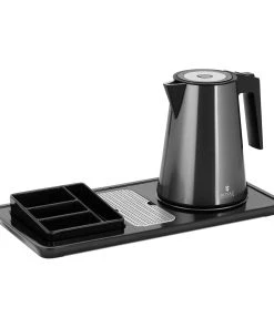 Royal-catering Wasserkocher - Kaffee- Und Teestation - 1,2 L - 1800 W - Schwarz - Royal_catering