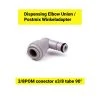 Null Postmix Winkeladapter 3/8POM Conector X 3/8 Tube 90°